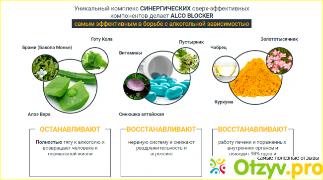 Принцип действия препарата «AlcoBlocker»