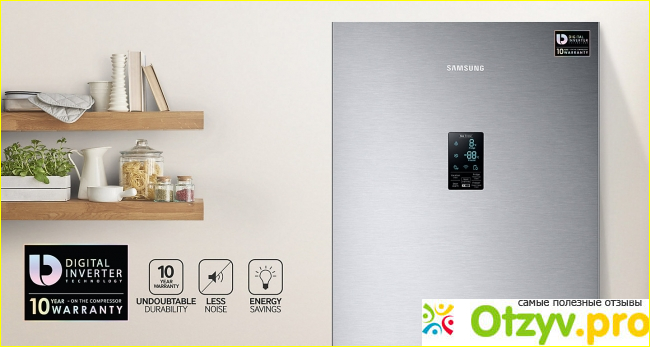 Общие впечатления о холодильнике Samsung RB 34 K 6220 EF/WT