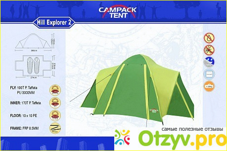 Отзыв о Палатка Campack Tent Hill Explorer 2