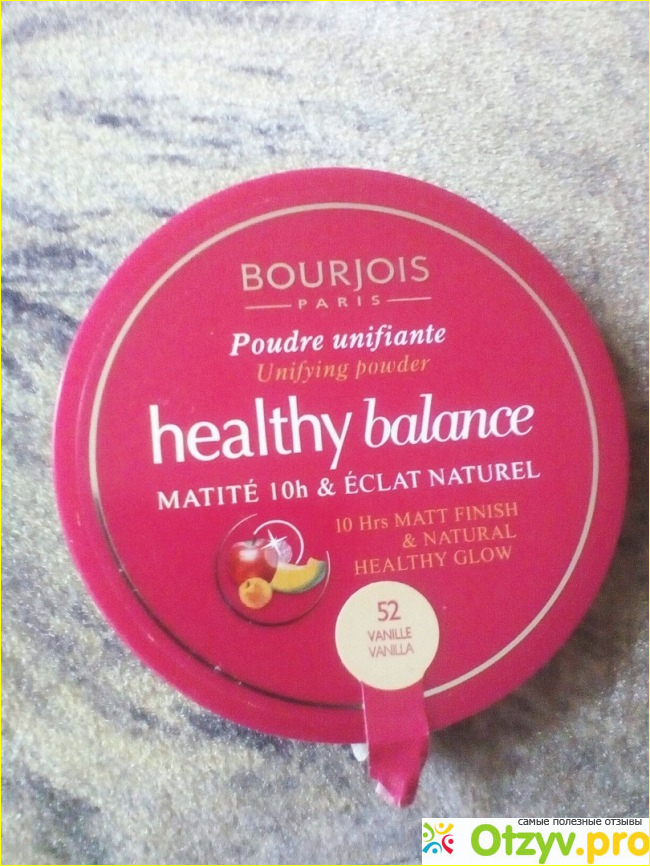 Отзыв о Bourjois healthy balance - выравнивающая компактная пудра