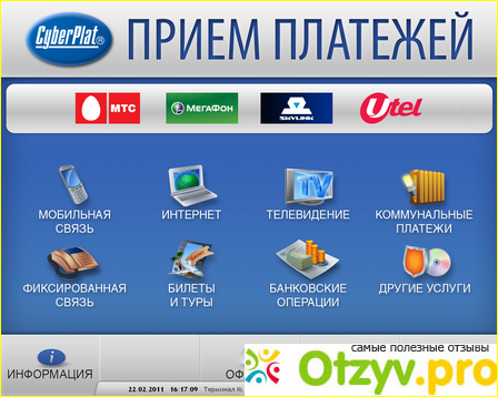 Отзыв о Cyberplat - система электронных платежей.