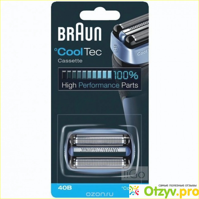 Отзыв о Braun 40B сетка + режущий блок для бритв CoolTec