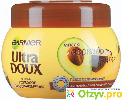 Маска из серии Авокадо и карите Garnier Ultra Doux.