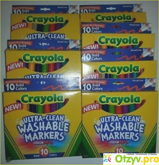 Отзыв о Фломастеры Crayola Ultra-clean Woshable Markers