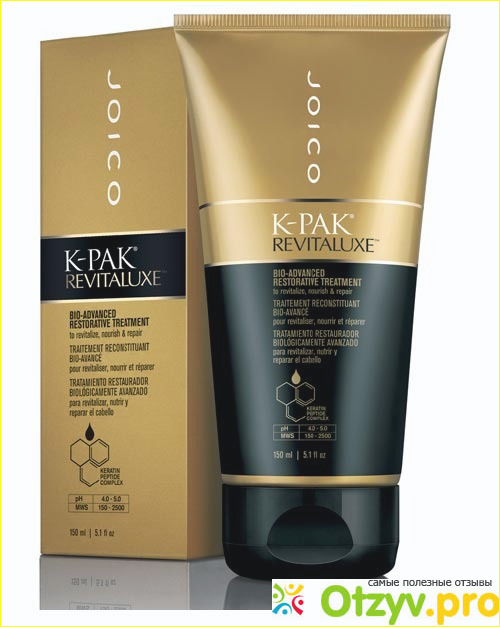 Joico K-Pak Revitaluxe Bio Advanced Restorative Treatment.