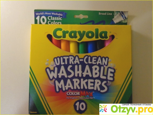 Отзыв о Фломастеры Crayola Ultra-clean Woshable Markers