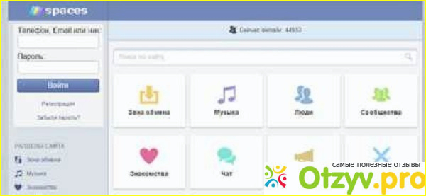 Spaces.ru - социальная сеть для смартфонов