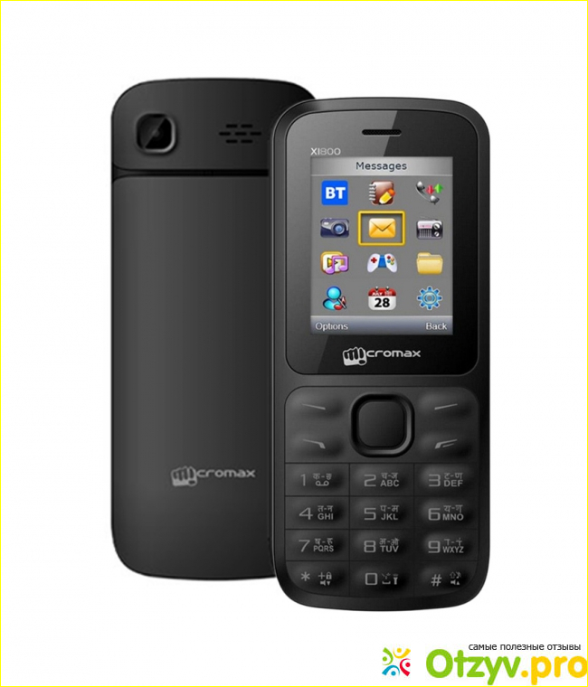 Общие характеристики мобильного телефона Micromax X1800