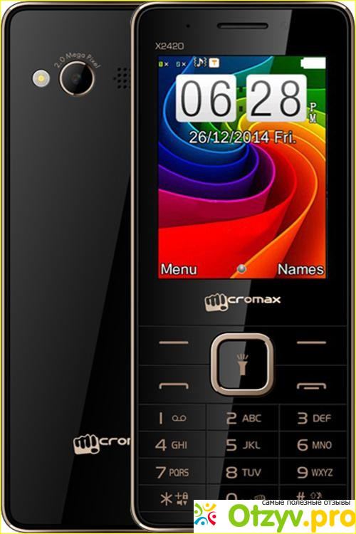 Общие впечатления о мобильном телефоне Micromax X2420