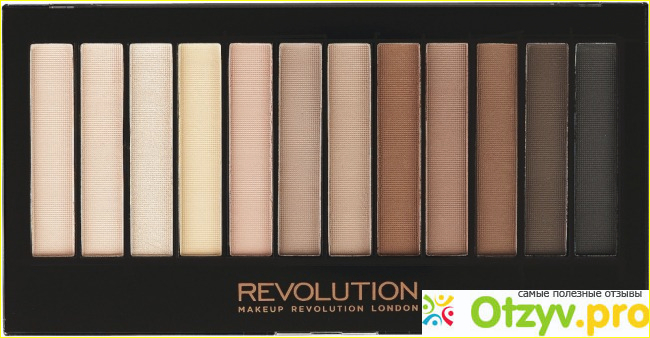 Тени от марки Makeup Revolution.