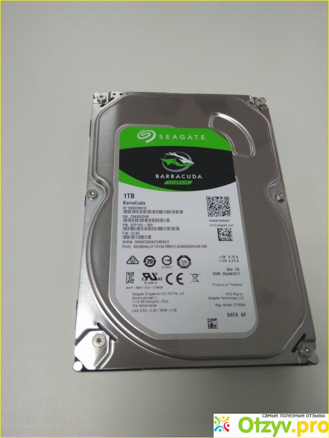 Положительные отзывы 1Tb - Seagate ST1000DM010 Barracuda