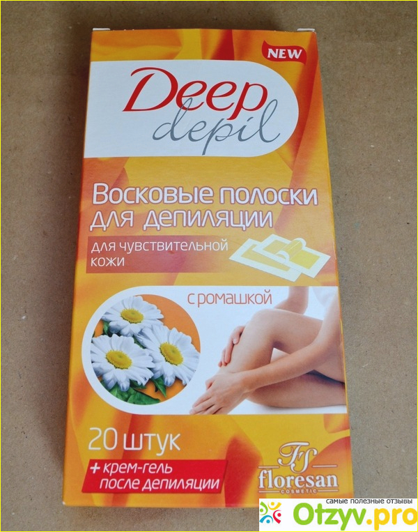 Отзыв о Восковые полоски Floresan Deep depil с ромашкой