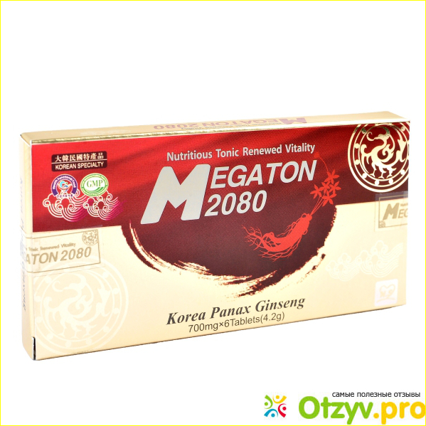 Состав компонентов препарата «Megaton 2080»