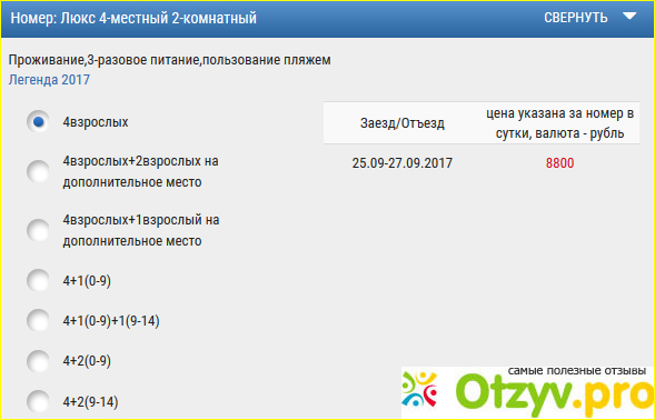 Отзыв о Пансионат легенда алушта официальный сайт отзывы