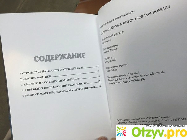 Отзыв о Как отважный рубль, хитрого доллара победил.