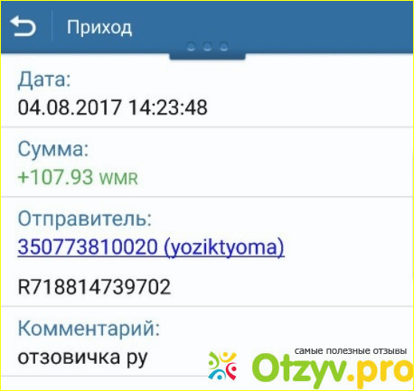 Отзыв о Otzovichka.ru