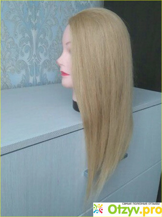 Голова-манекен учебная блондинка для парикмахеров фото2