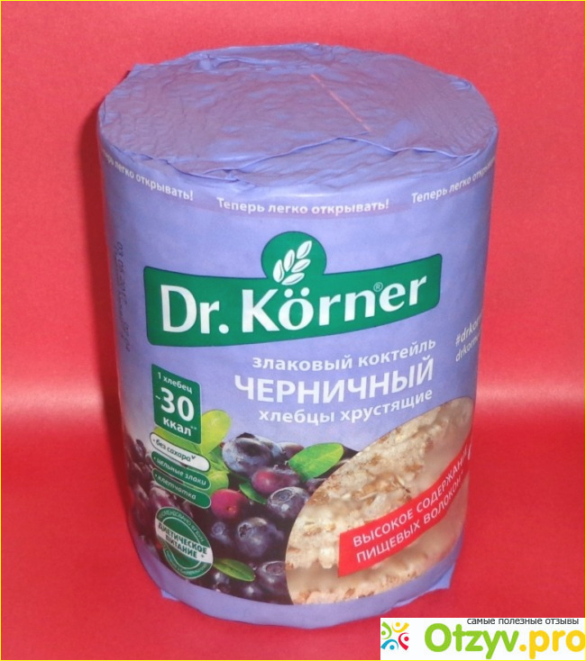 Отзыв о Хлебцы Dr. Korner Злаковый коктейль черничный