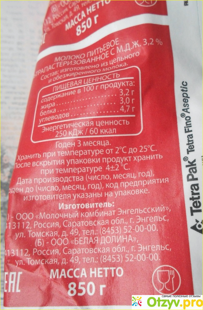 Отзыв о Молоко Из села Удоево 3,2%
