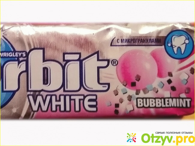 Отзыв о Жевательная резинка Orbit white bubblemint С ароматом фруктов и мяты