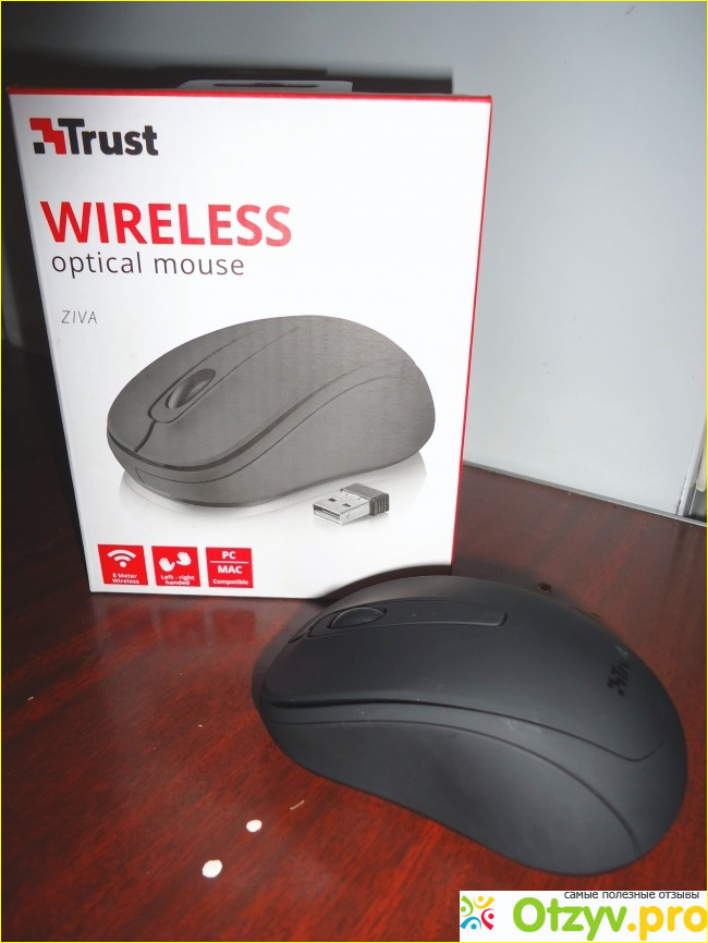 Отзыв о Беспроводная мышь Trust Wireless optical mouse Ziva