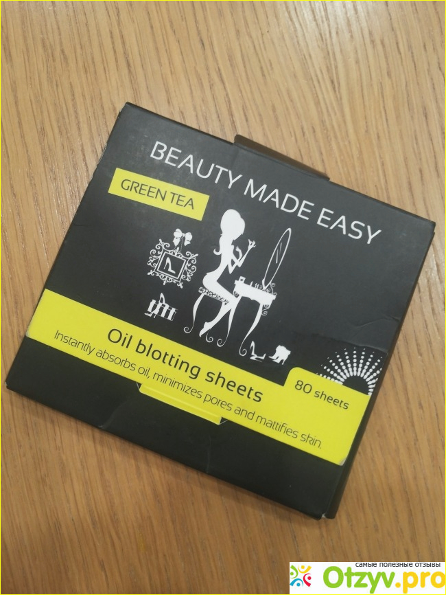 Отзыв о Матирующие салфетки с экстрактом зеленого чая BEAUTY MADE EASY