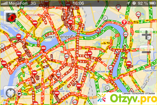Отзыв о Яндекс. пробки москва