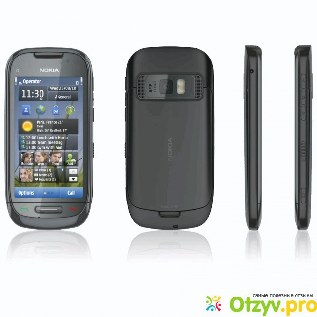 Минусы Nokia C7-00