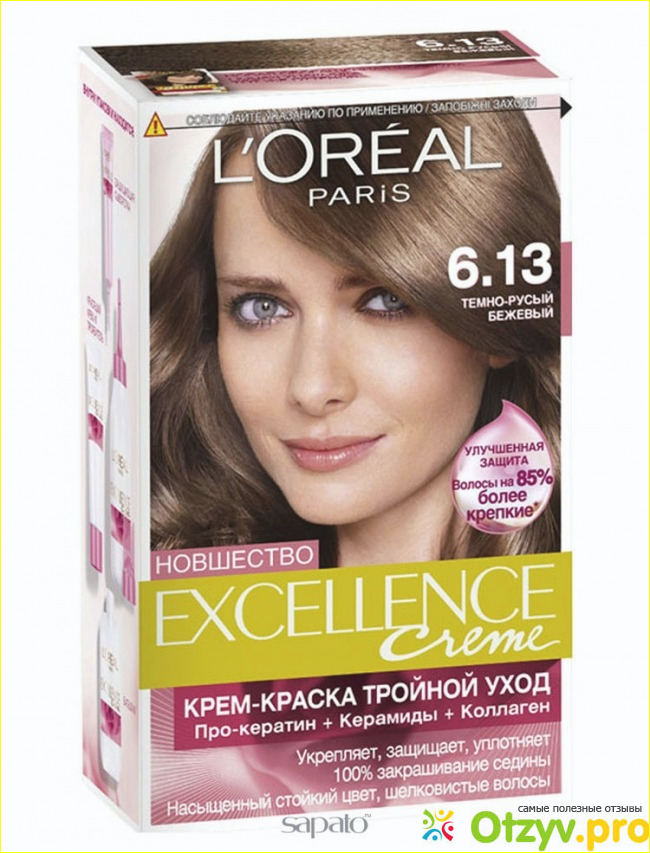 Что собой представляет краска Excellence Loreal, эффективность