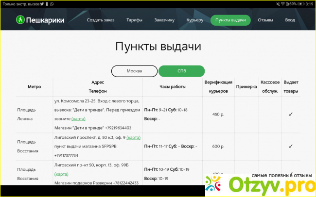 Пункты выдачи в пешкариках отзывы кто сал фото1