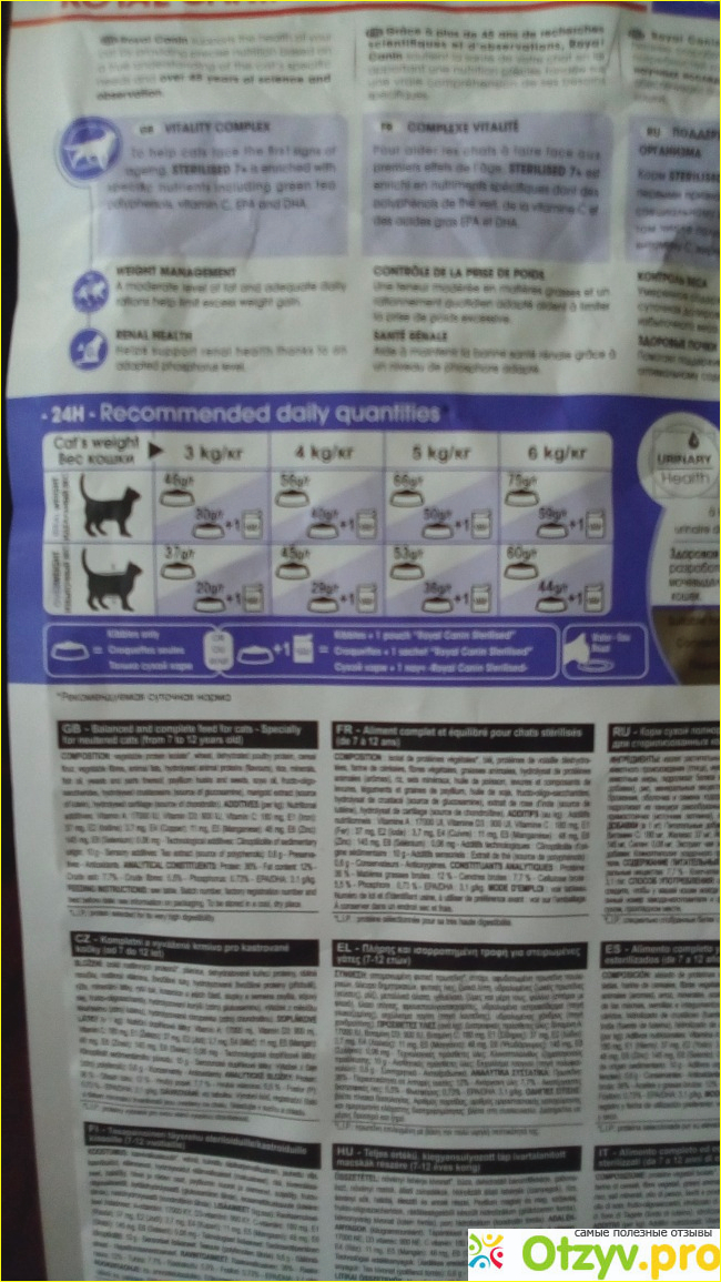 Сухой корм для стерилизованных кошек Royal Canin Sterilized +7 фото2