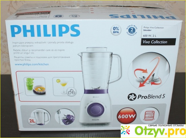 Отзыв о Блендер Philips HR 2162