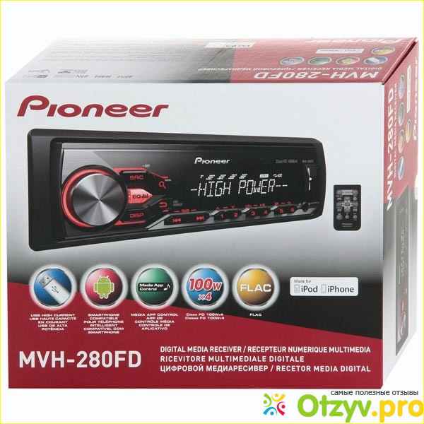 Автомагнитола PIONEER MVH-280FD фото2