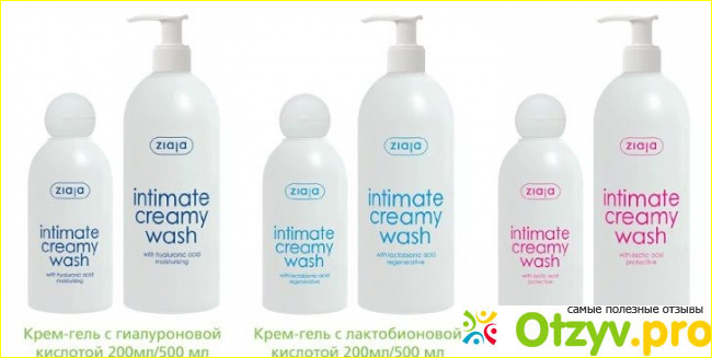 Отзыв о Крем гель для интимной гигиены Ziaja с гиалуроновой кислотой