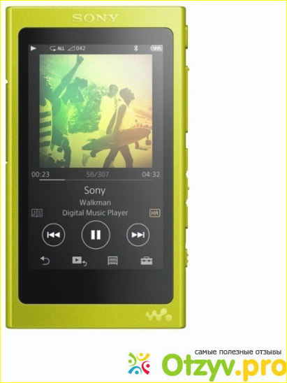 Преимущества плеера Sony NW-A37HN (желтый )