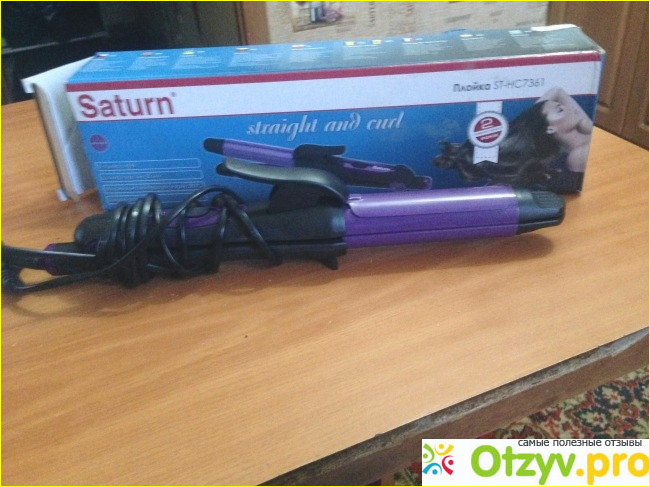 Отзыв о Плойка-выпрямитель SATURN ST-HC7361 Purple