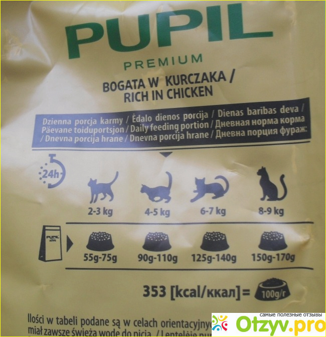 Сухой корм для кошек Pupil Active фото4