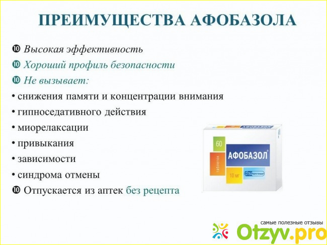 Краткая инструкция по применению таблеток Афобазол