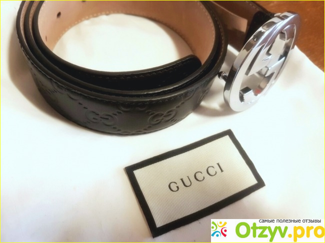 Ремень Signature leather belt модель GC191-07 фото2
