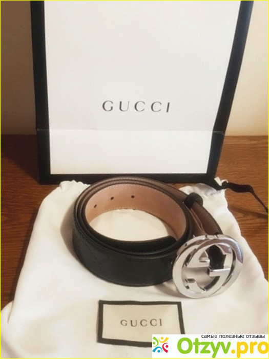 Отзыв о Ремень Signature leather belt модель GC191-07