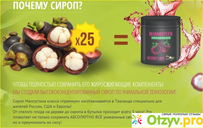 Цена сиропа Mangosteen в интернете