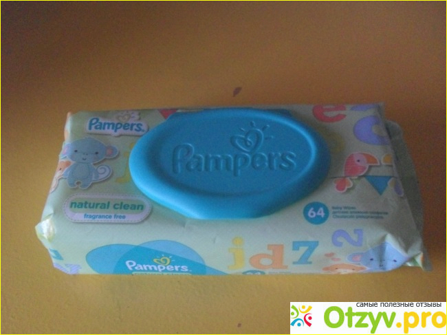Отзыв о Детские влажные салфетки Pampers naturally clean с экстрактом ромашки