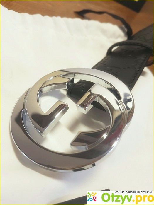 Ремень Signature leather belt модель GC191-07 фото4
