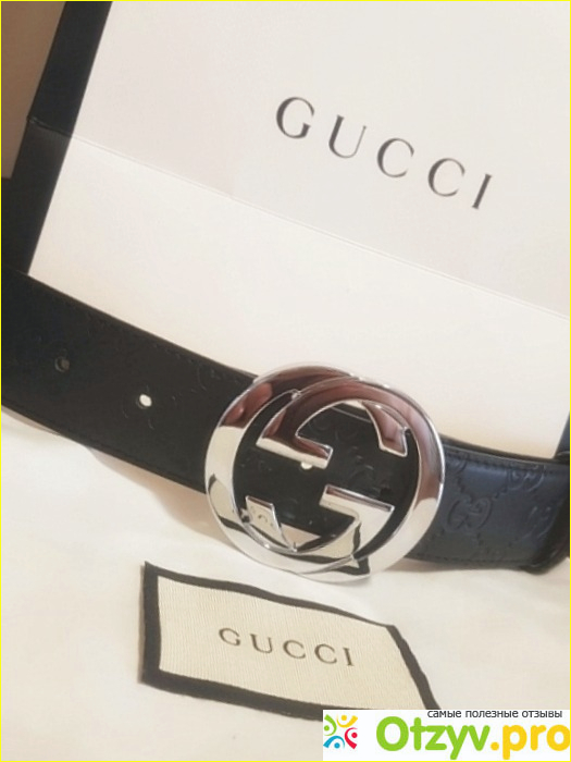 Ремень Signature leather belt модель GC191-07 фото1