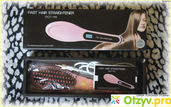 Описание расчески FAST HAIR STRAIGHTENER HQT-906