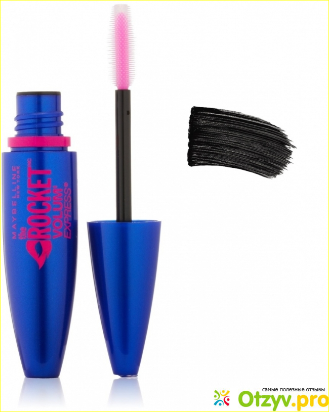 Стойкость туши Maybelline The Rocket Volume Express Mascara, эффект