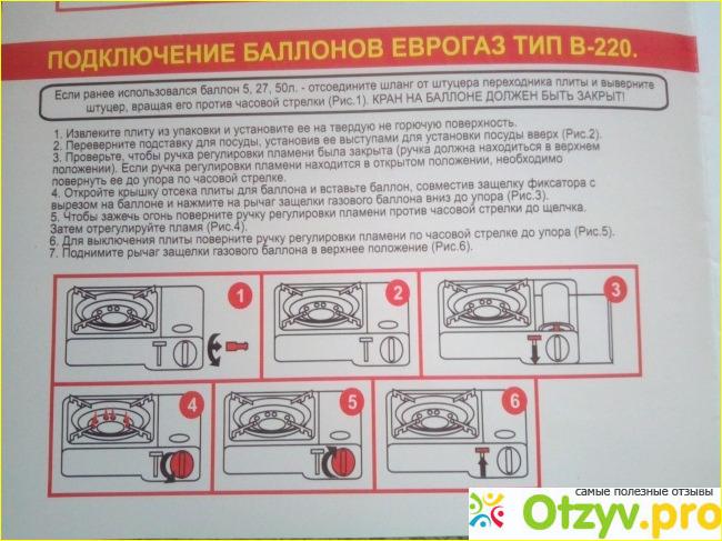 Отзыв о Портативная газовая плита