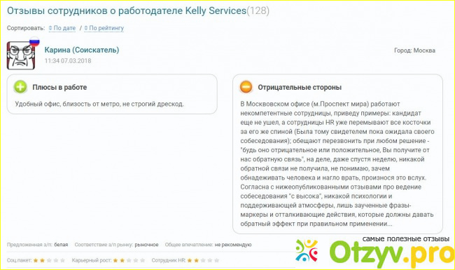 Kelly services отзывы сотрудников фото4