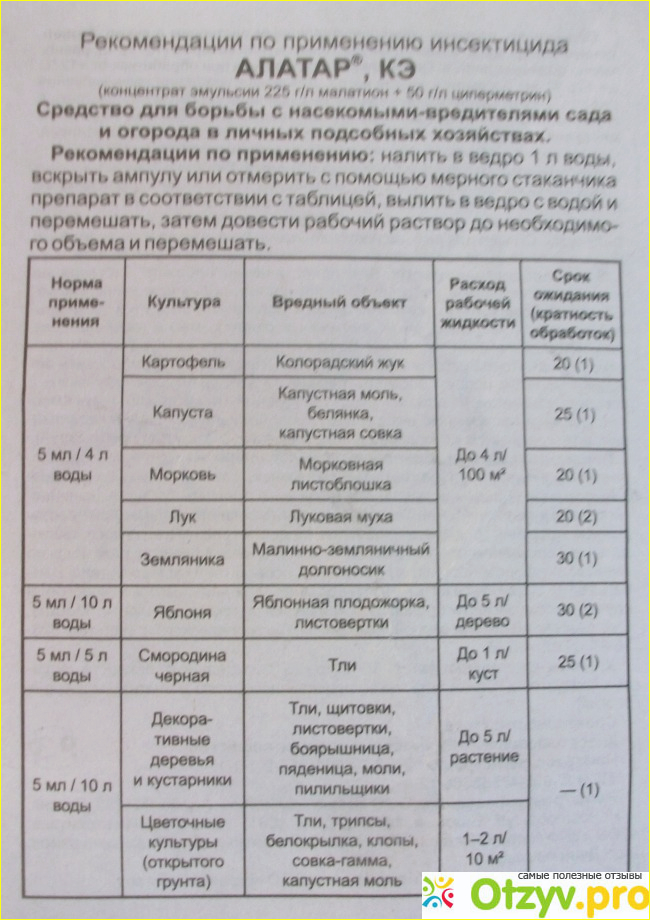 Средство для борьбы с насекомыми- вредителями Алатар. фото4