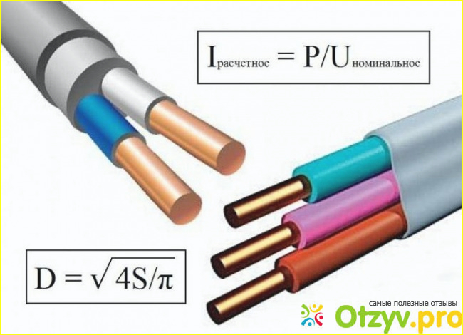 Таблица нагрузок по сечению кабеля: выбор, расчет фото2